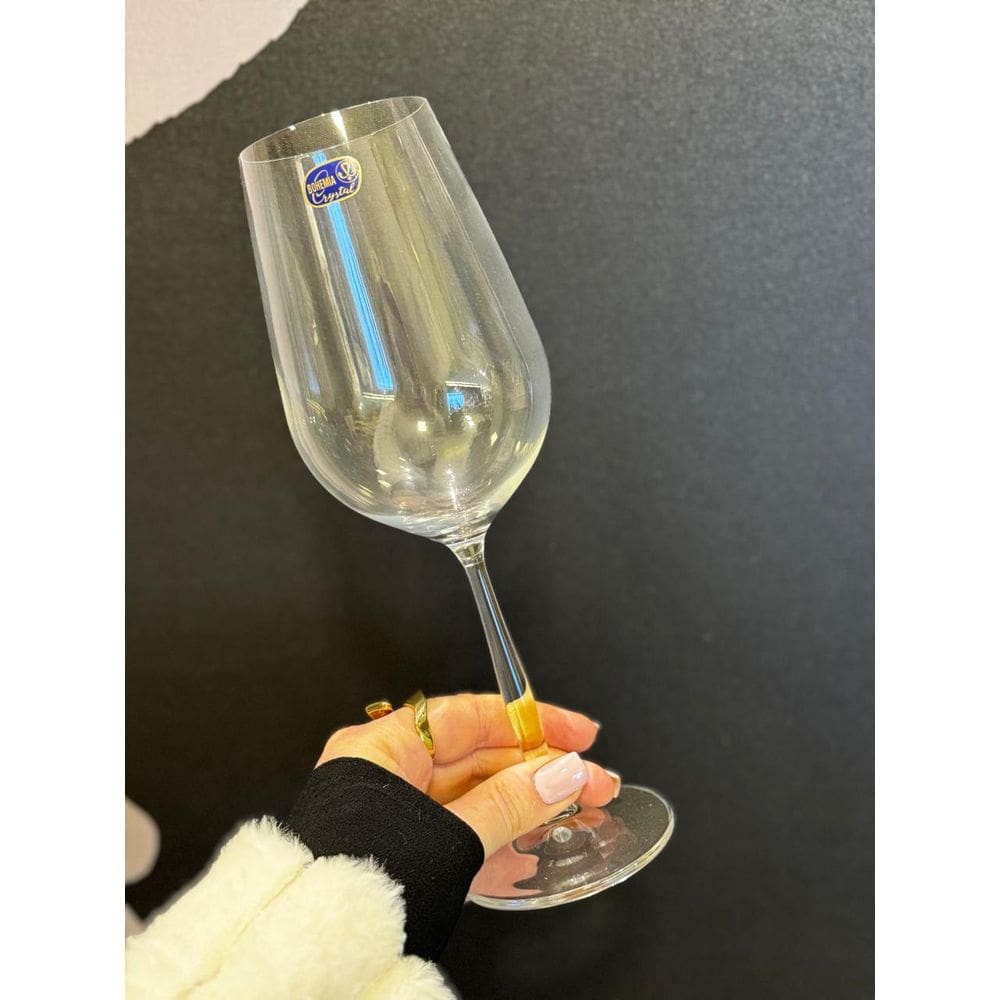 Unidade Taça Para Vinho Em Cristal 550Ml Cindy