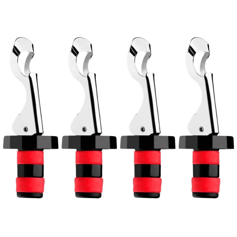 Kit 4 Tampas Garrafa para Vinho Abridor de Garrafa Acessório
