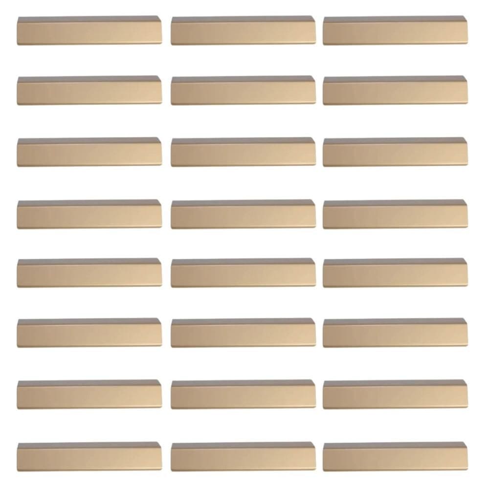 Kit 24 Puxadores Alça Sobrepor Dourado 128mm Armários Gaveta