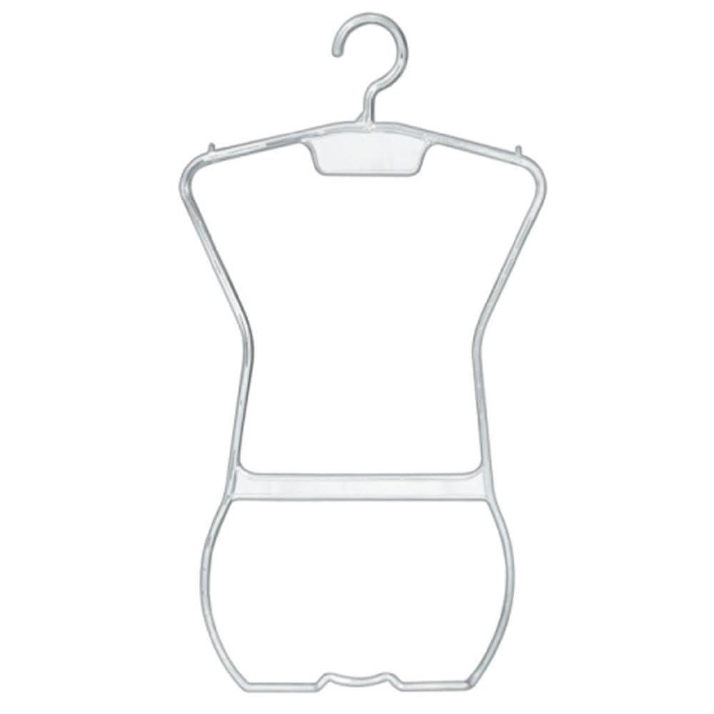 30 Cabides Silhueta Biquíni Adulto Organizador Lojas Expositor de Roupas Transparente Plástico