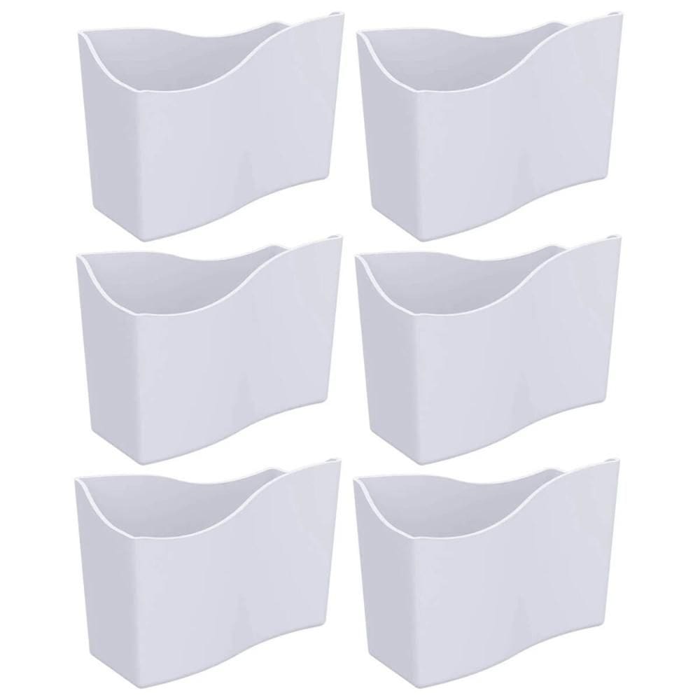 Kit 6 Suportes Porta Guardanapos de Mesa Plástico Branco Restaurante Lanchonete Bar