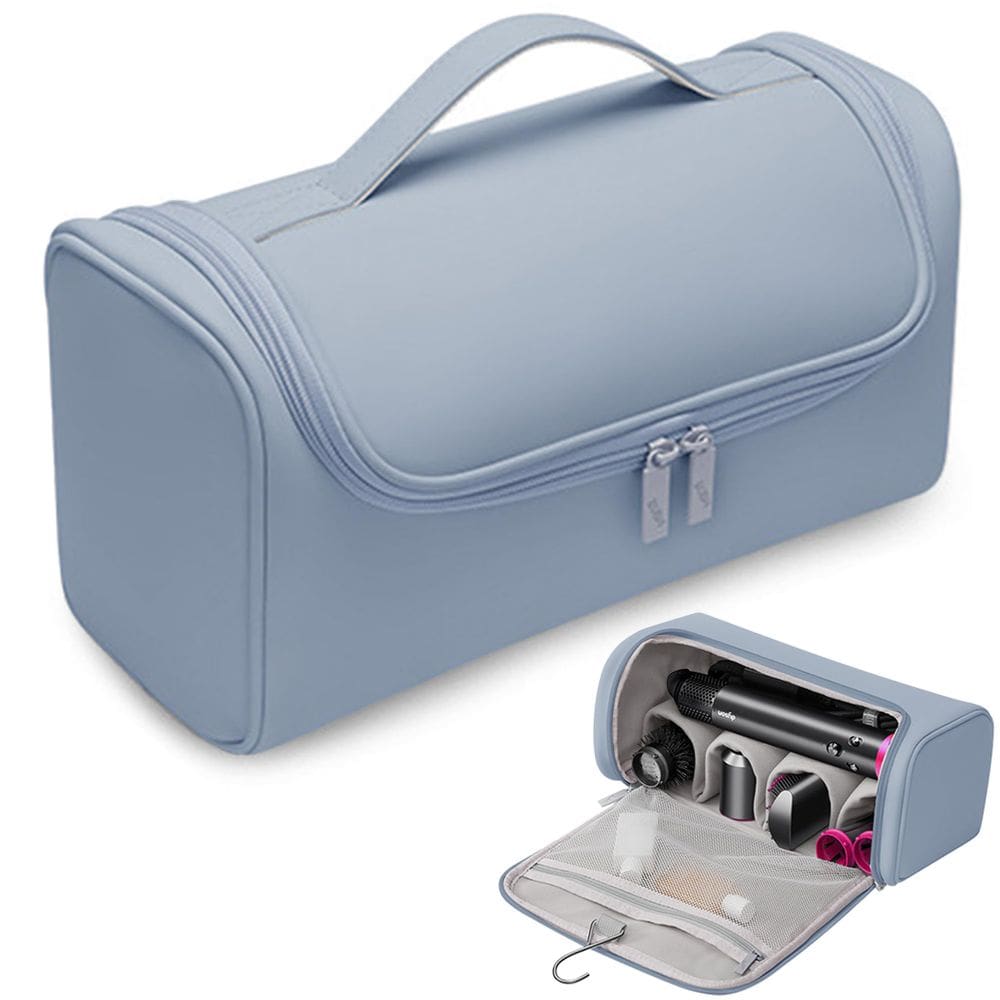 Secador de cabelo, estojo de viagem, bolsa de armazenamento portátil Linpr, azul