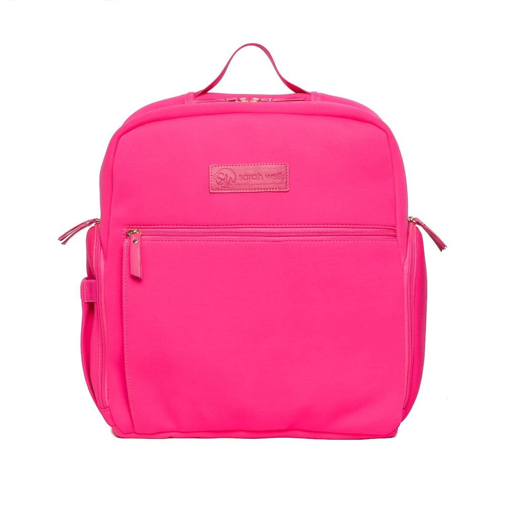 Mochila de bomba de mama Sarah Wells Fiona Neoprene Hot Pink