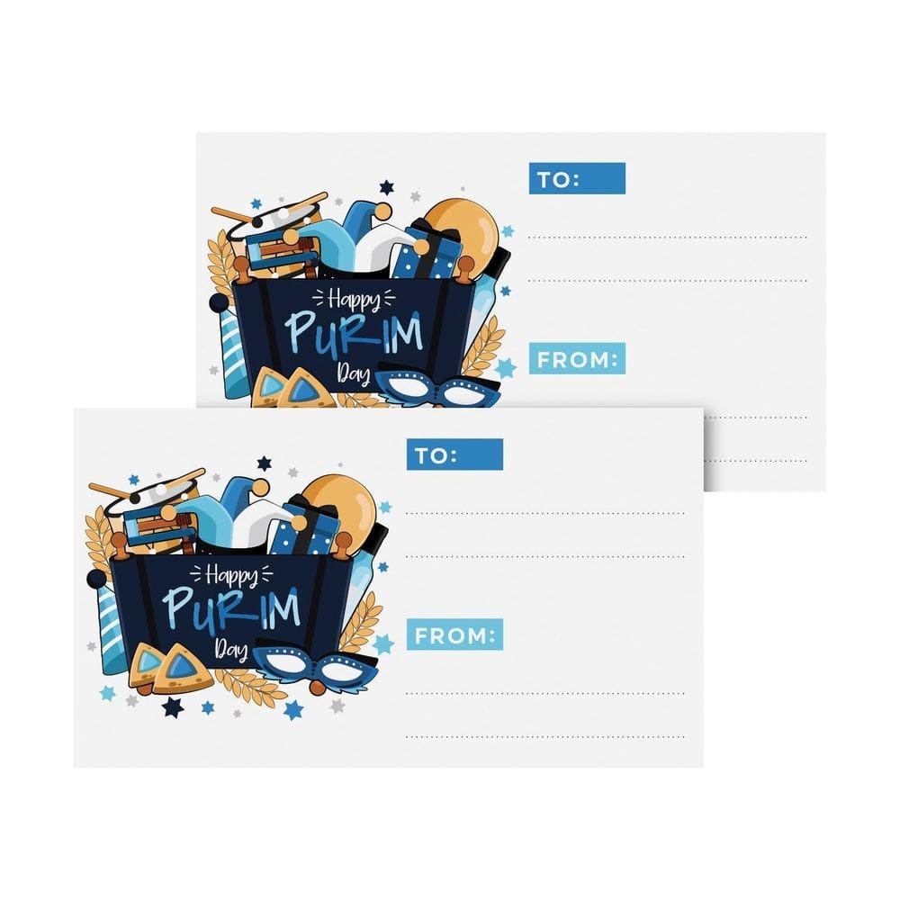 Adesivos de presente S Superfine Printing Happy Purim, pacote com 25
