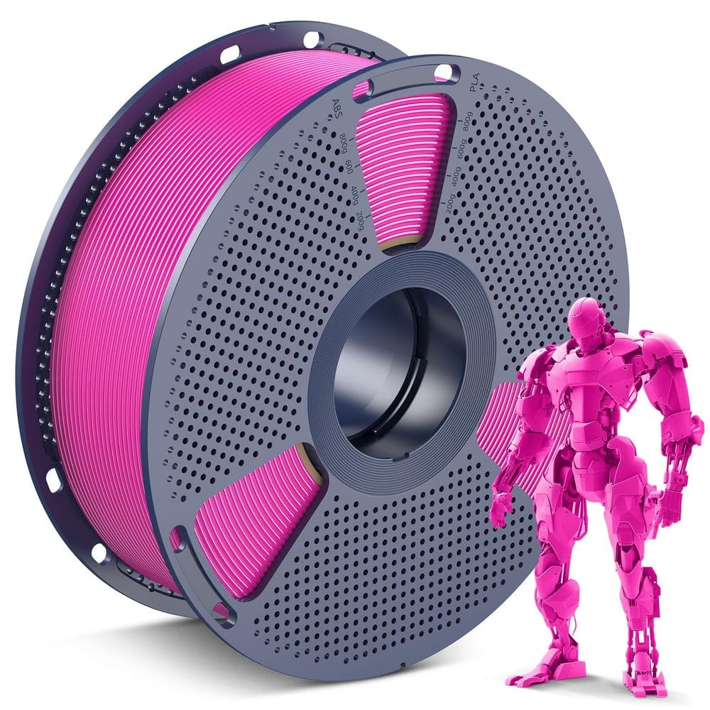 Filamento para impressora 3D SUNLU PLA 1,75 mm 1 kg Magenta Vermelho