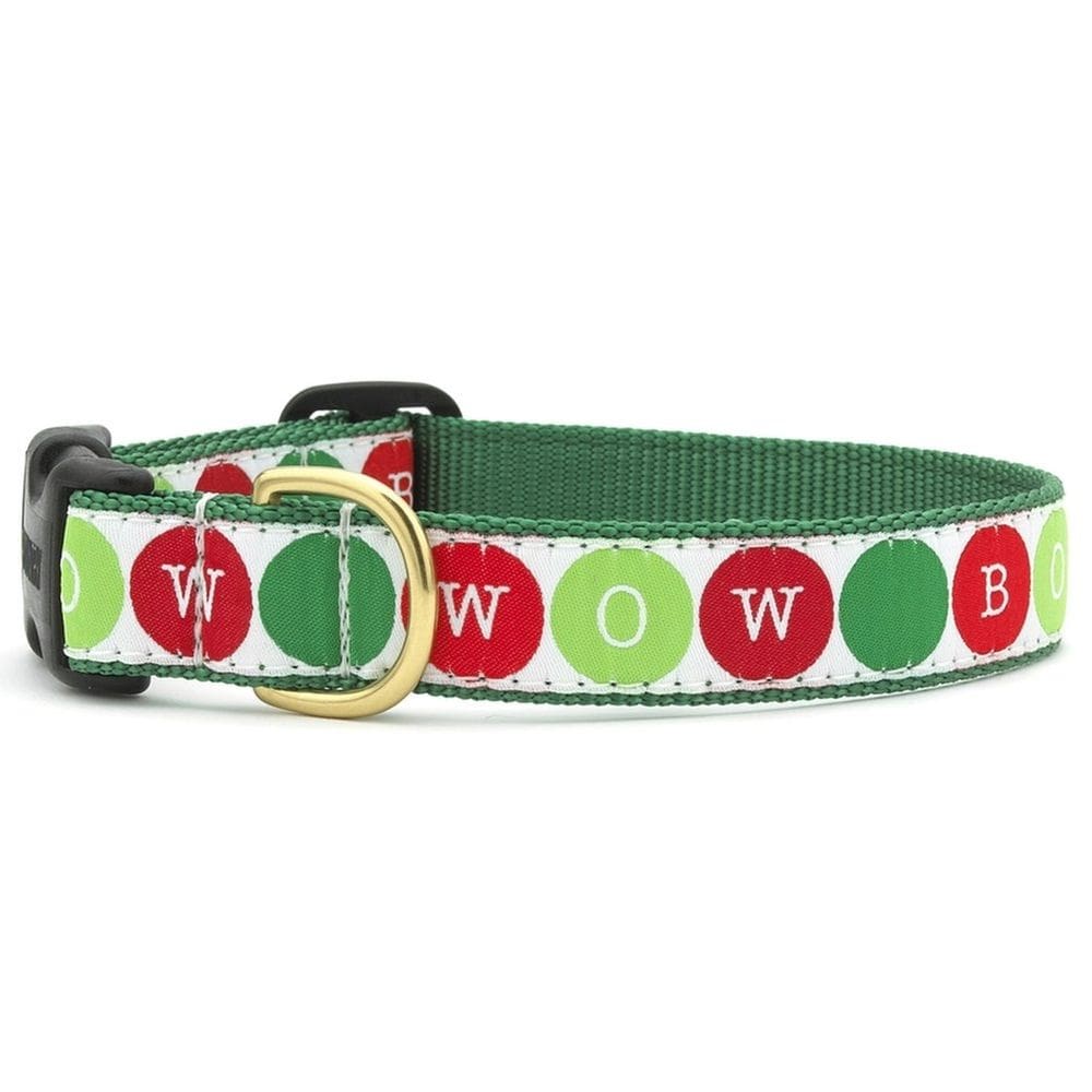 Coleira para cães Up Country Bow Wow Holiday Medium fabricada nos EUA