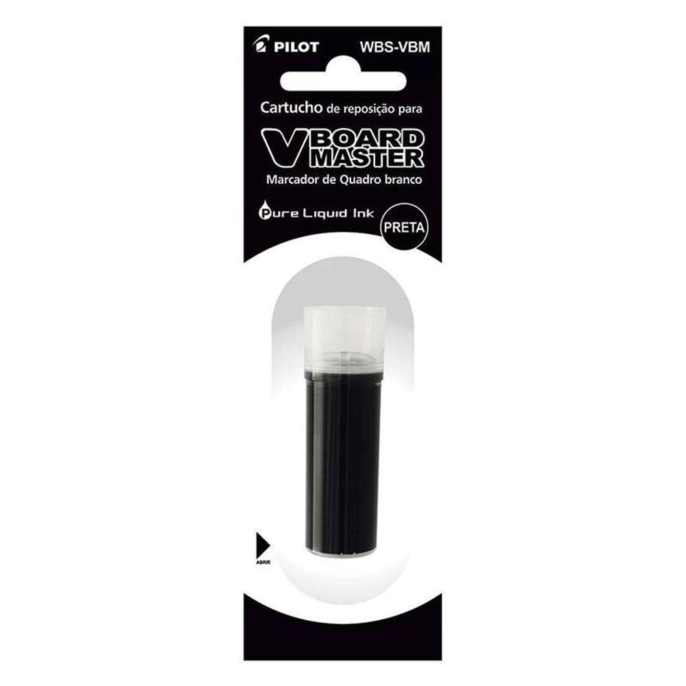 Refil para Pincel Marcador de Quadro Branco Board Master Preto - Pilot