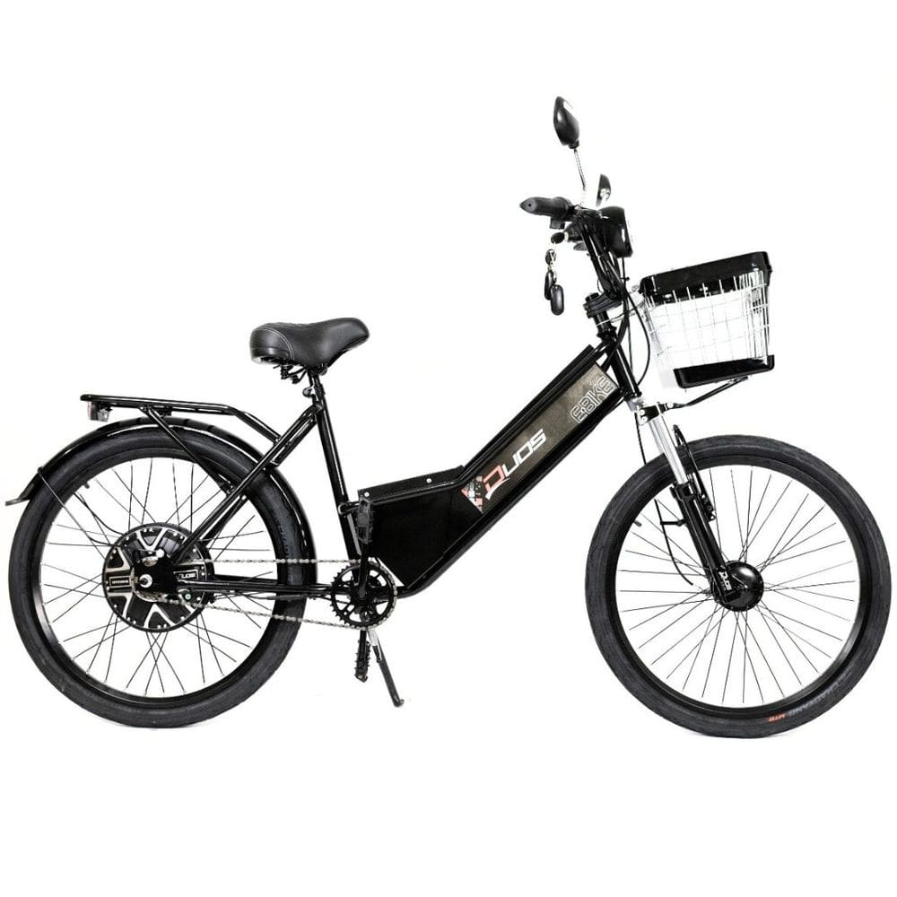 Bicicleta Elétrica 800W 48V Retrovisor Alarme New Confort Preta