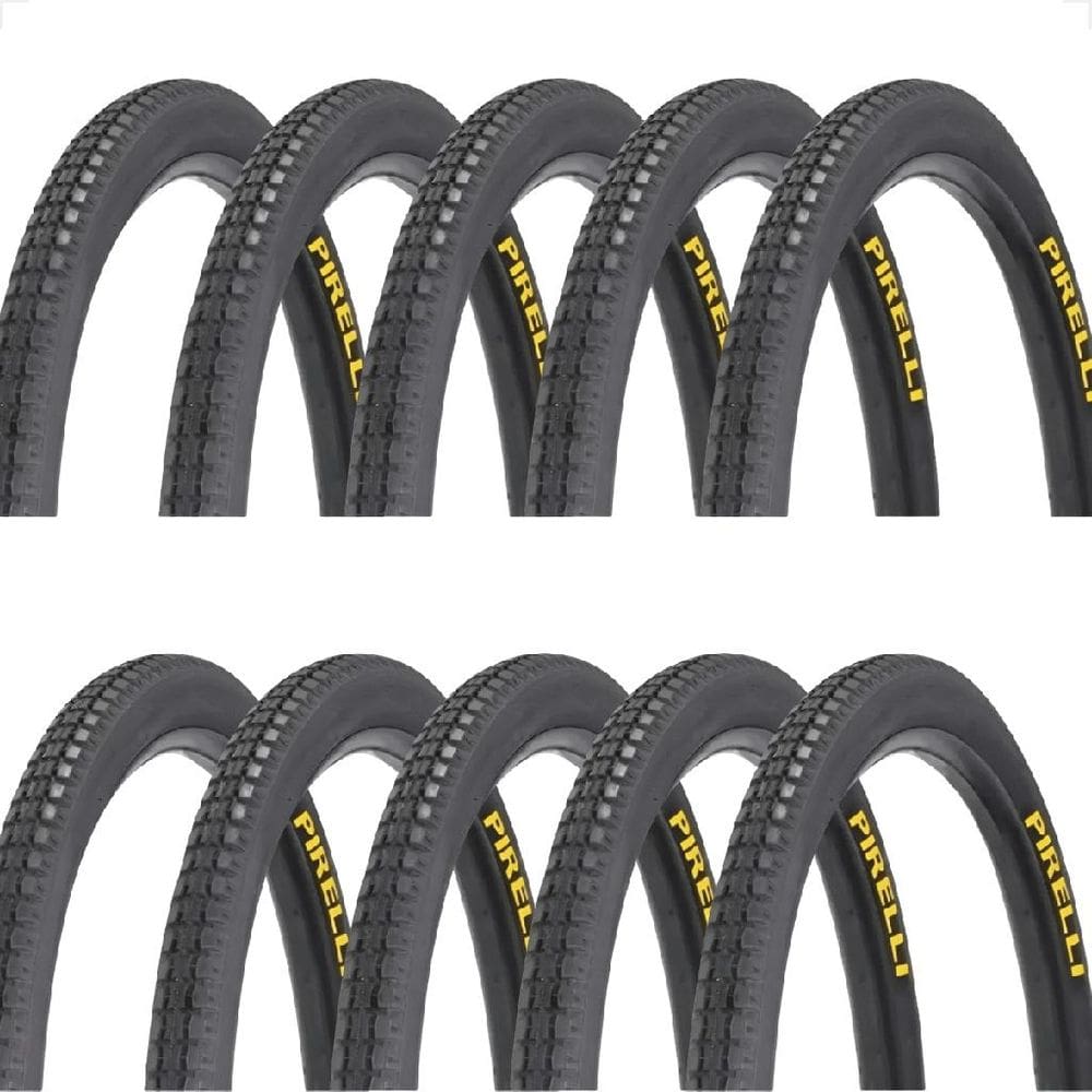 10 Pneu 26 x 1.1 / 2x2 Primor Barra Forte Bicicleta Pirrelli Montadinha Motorizada