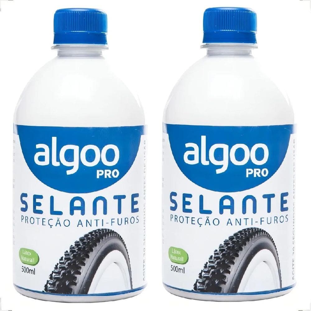 2 Selante Líquido Algoo Pro 500ml Mtb Speed Bike Bicicleta Anti Furo Vacina Tapa furo aro 26 27,5 29