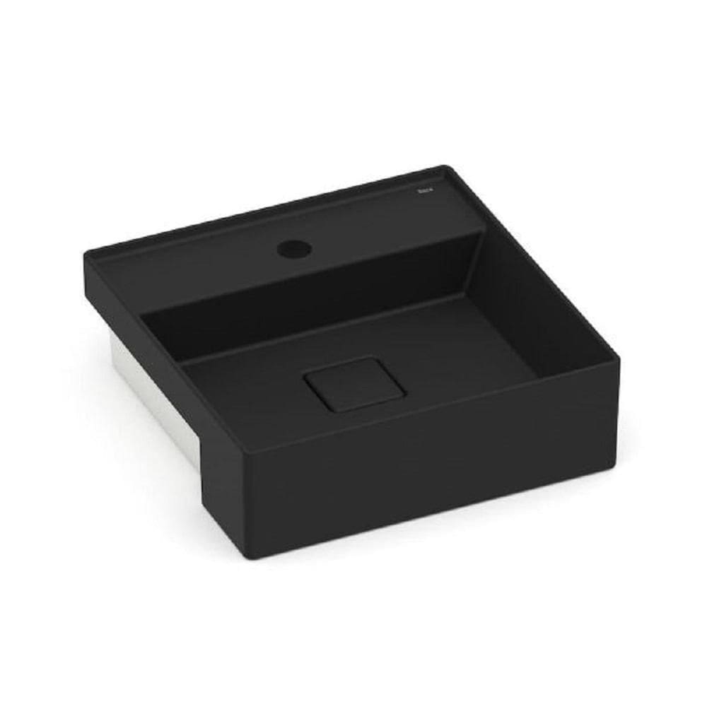 Cuba Semi Enc 40x40cm Roca T10 Terra Matte Black A32722p080