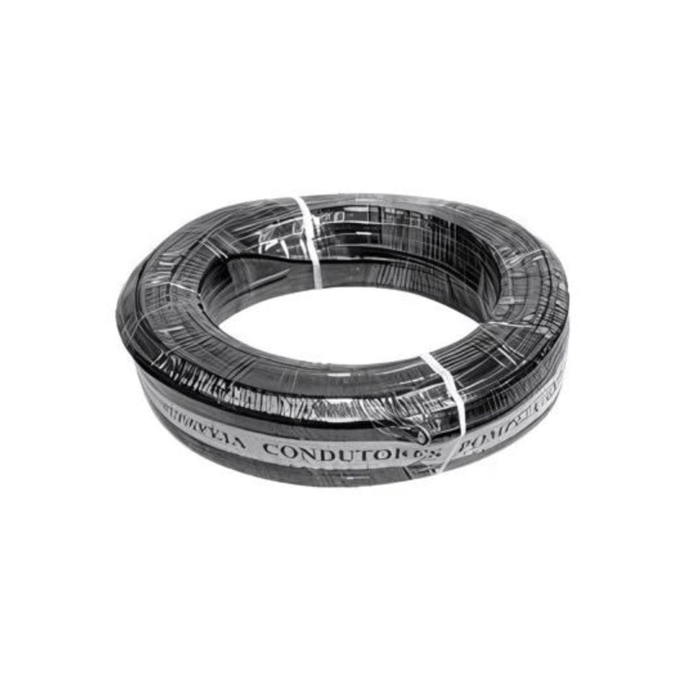 Fio Pompeia Preto Tarja Branca 2X12 2,50 Mm 100