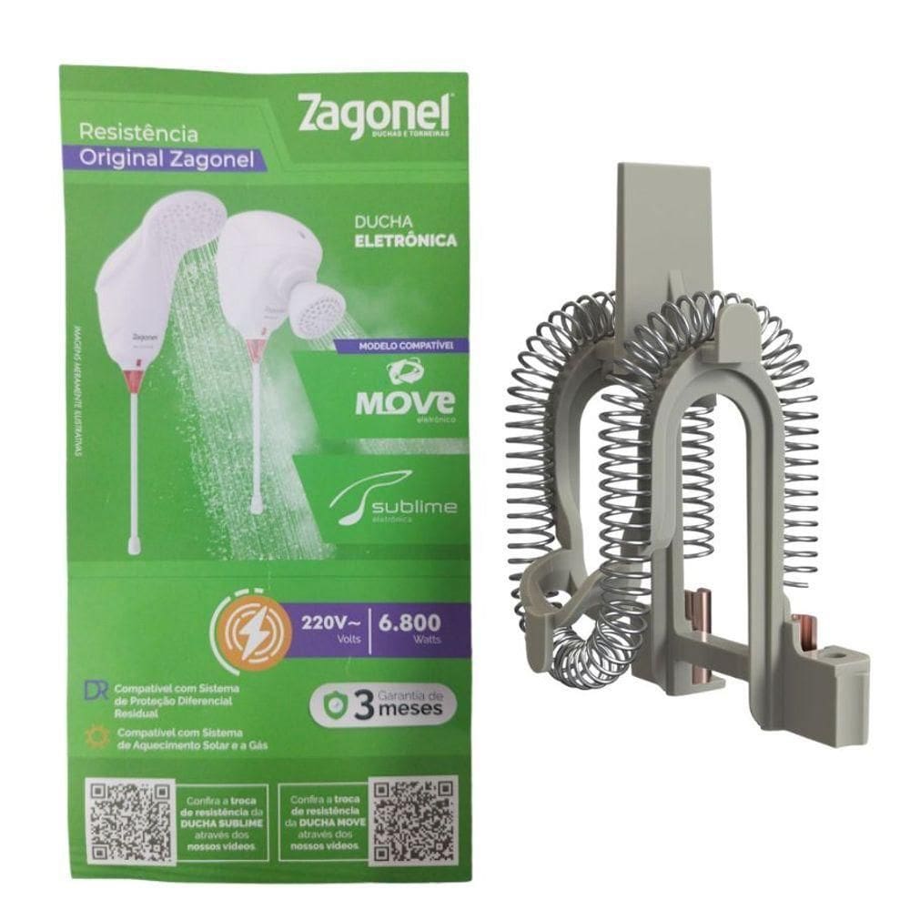 Resistência Zagonel Ducha Eletrônica Move E Sublime - 127v~5500w