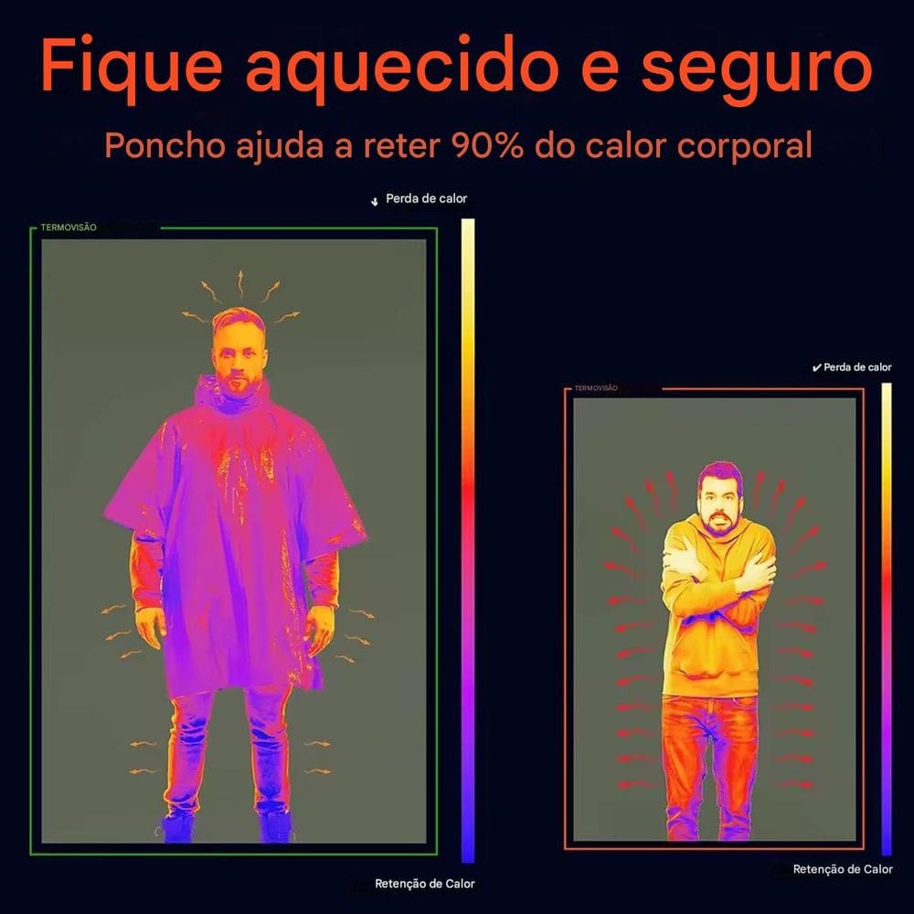 Casaco Esportivo Gold Sports Térmico De Emergencia Anti Chuva Camuflada