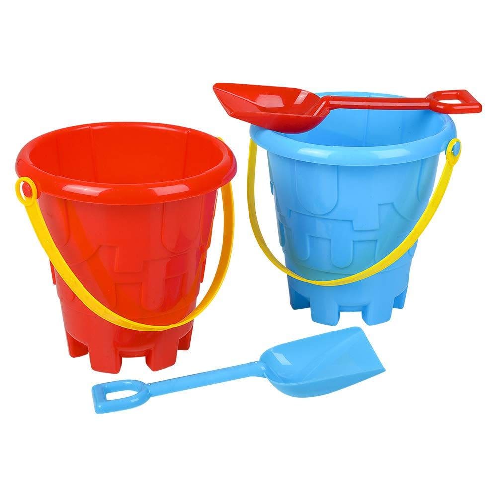 Conjunto de baldes e pás de areia de praia Rhode Island Novelty x6