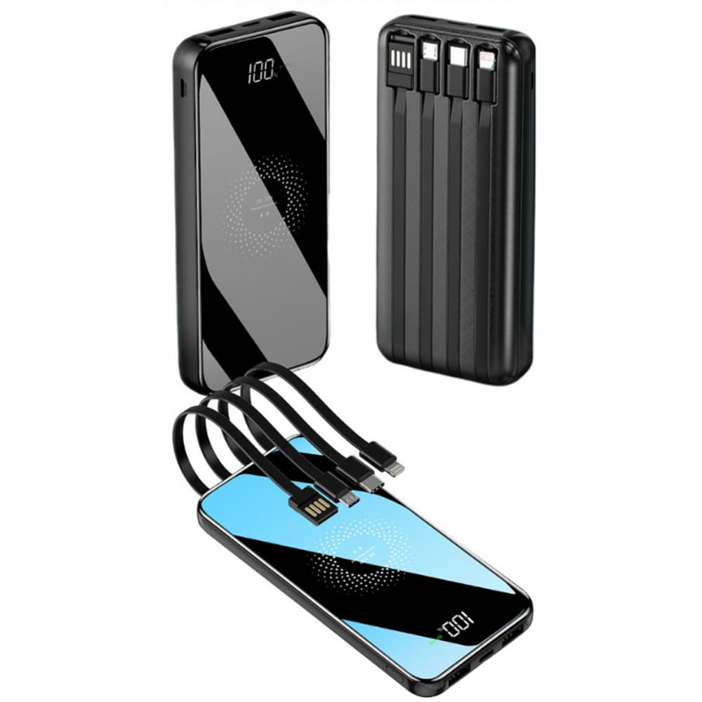 Carregador Portátil 10000Mah 10W Lightning/USB/USB-C/Micro-USB Minimen - MM-CDB301