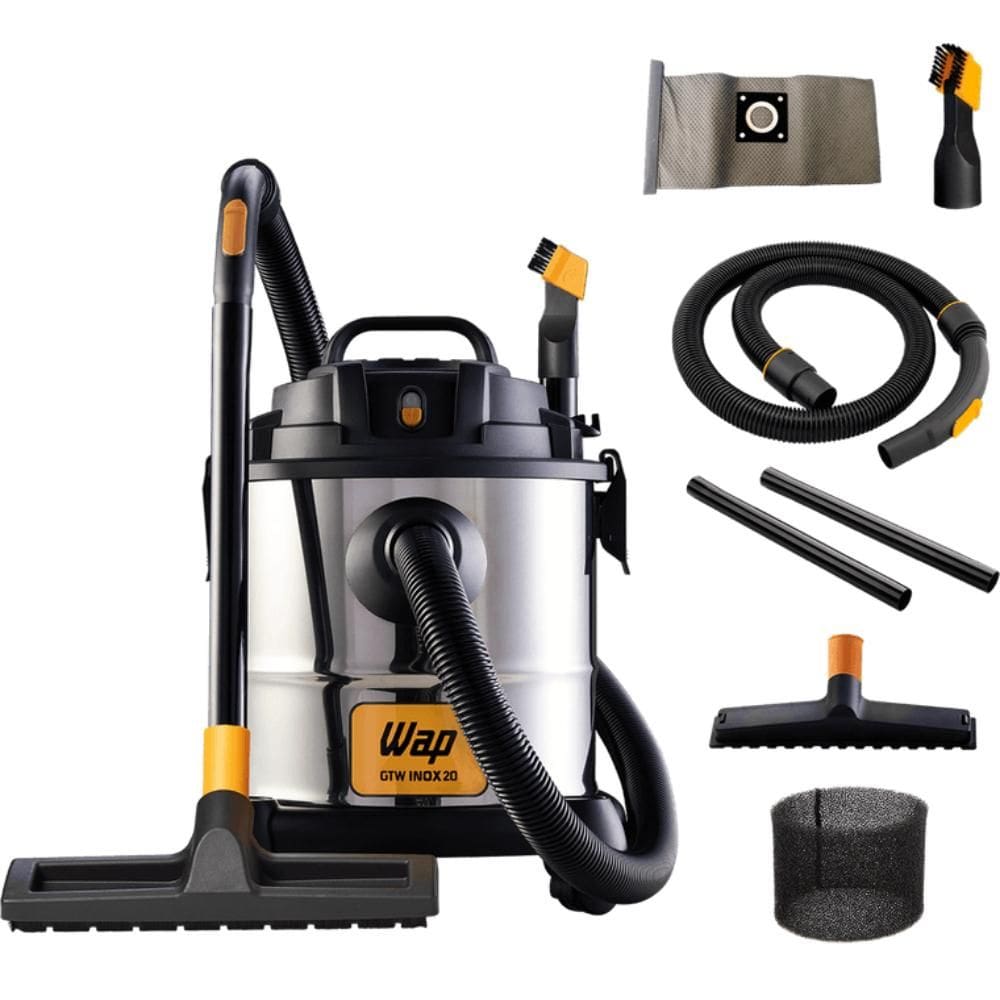 Aspirador de Pó e Água WAP 1600W 20 Litros GTW Inox 127V