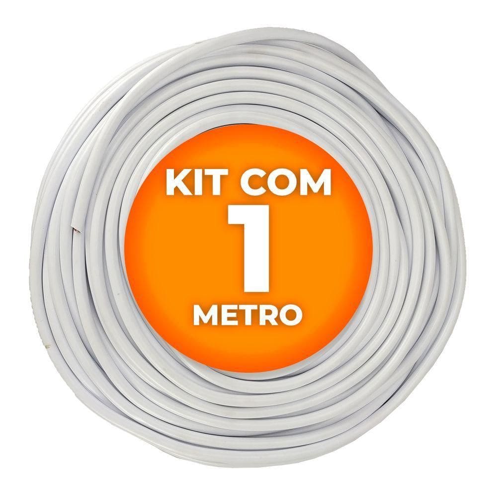 Cabo Pp Branco 4 Vias (4 X 2,5mm) Cobreado 1 Metro
