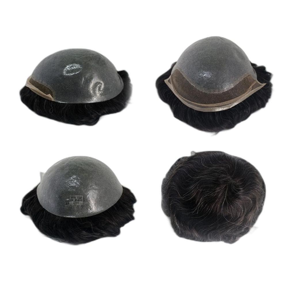 Prótese Capilar Cabelo Humano Hibrida Natural Bio Sh 1B