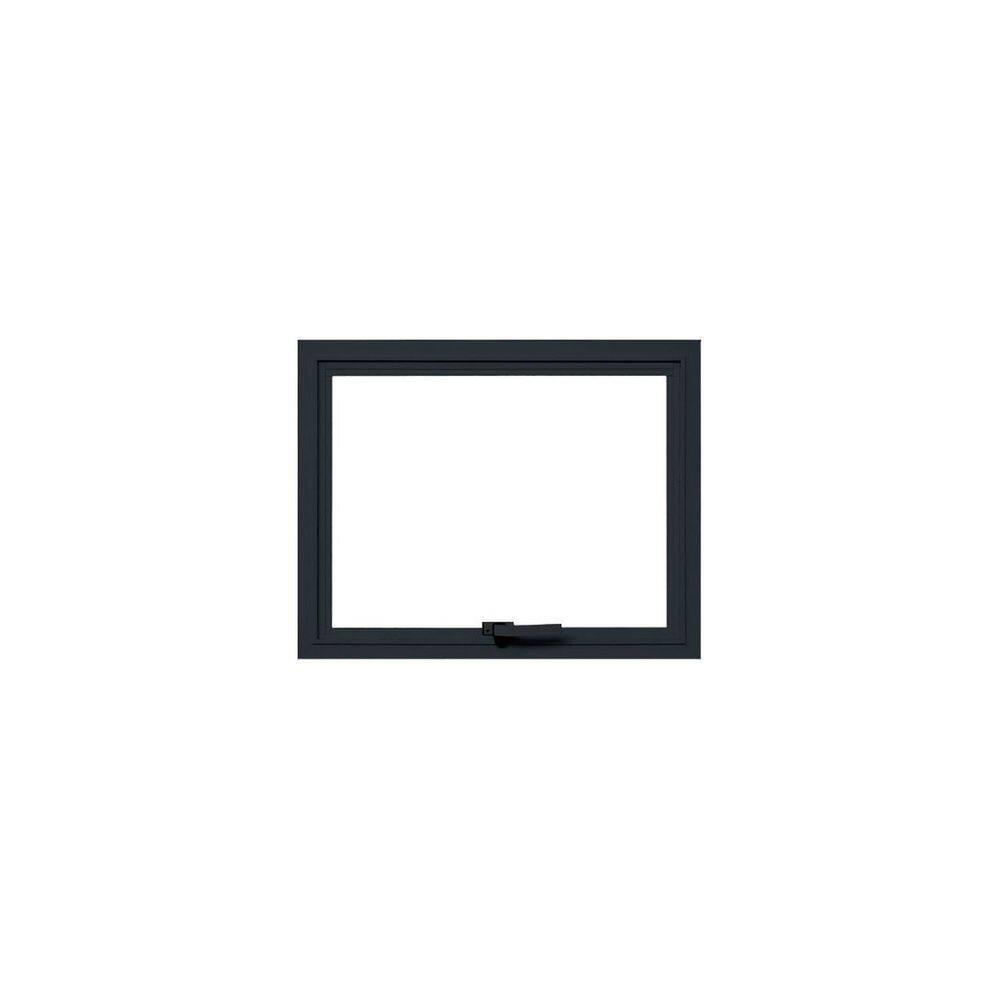 Janela Maxim-Ar 1 Módulo Vidro Segurança 6cm 60cm x 80cm Fábrica do Alumínio Preto