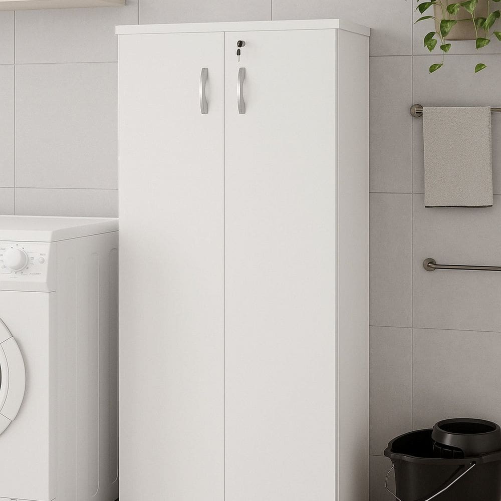 Armário Alto Multiuso 2 Portas Fechado 160,5x80,5cm Branco