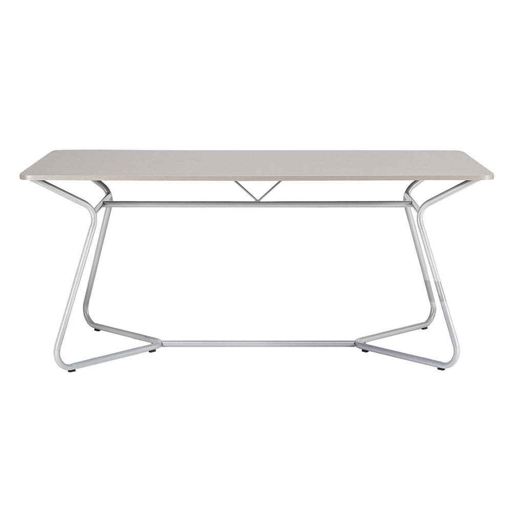 Mesa de Jantar Retangular 180x75,5cm Vareta Cromada/Branco