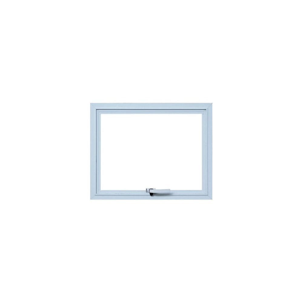 Janela Maxim-Ar 1 Módulo Vidro Segurança 6cm 60cm x 60cm Fábrica do Alumínio Branco