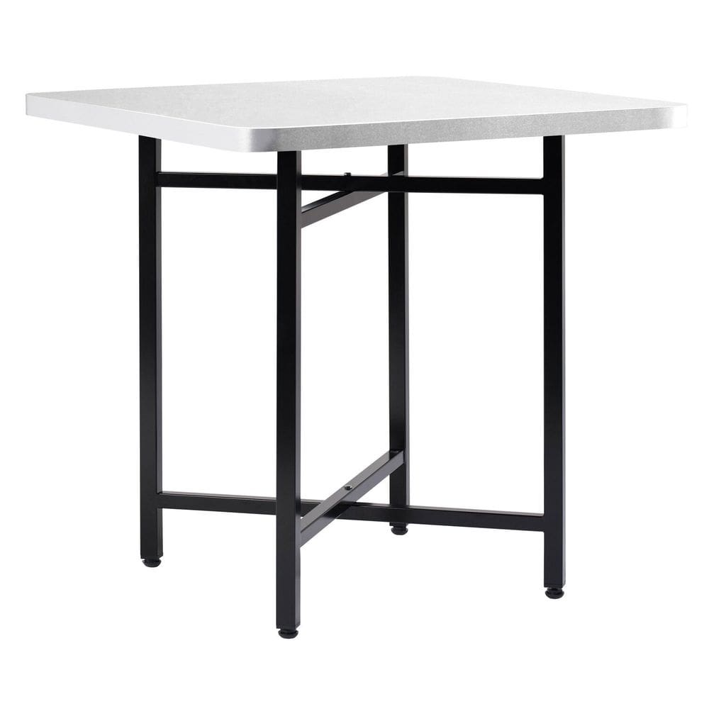 Mesa de Jantar Quadrada 74,3cmx86cm Pop Preto/Branco