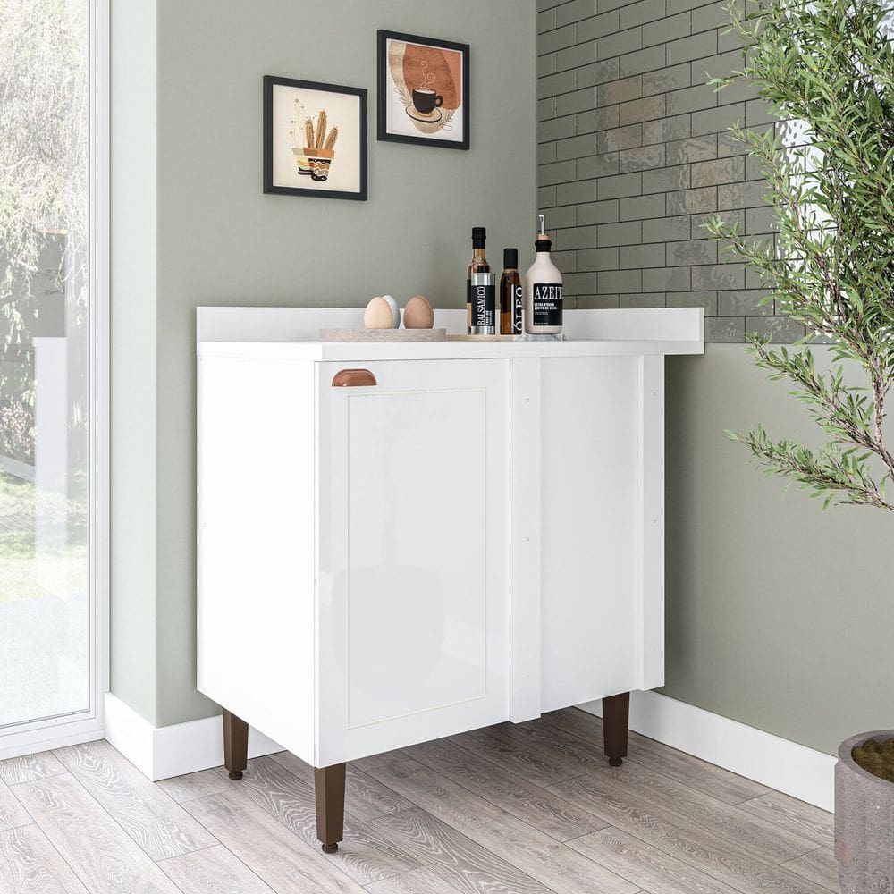 Balcão de Canto 90cm X 94cm Pérola Yescasa Branco