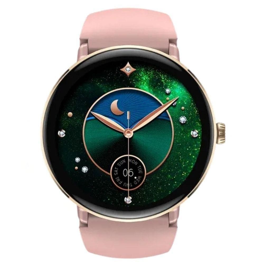 Novo Zeblaze Relógio Lily 2 Chamadas De Voz Feminino Amoled Display Rosa
