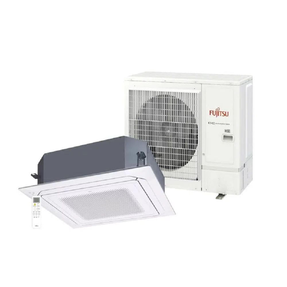 Ar Condicionado Split Cassete Inverter Fujitsu 36000 BTU/h Quente e Frio AUBH36KRLB – 380 Volts