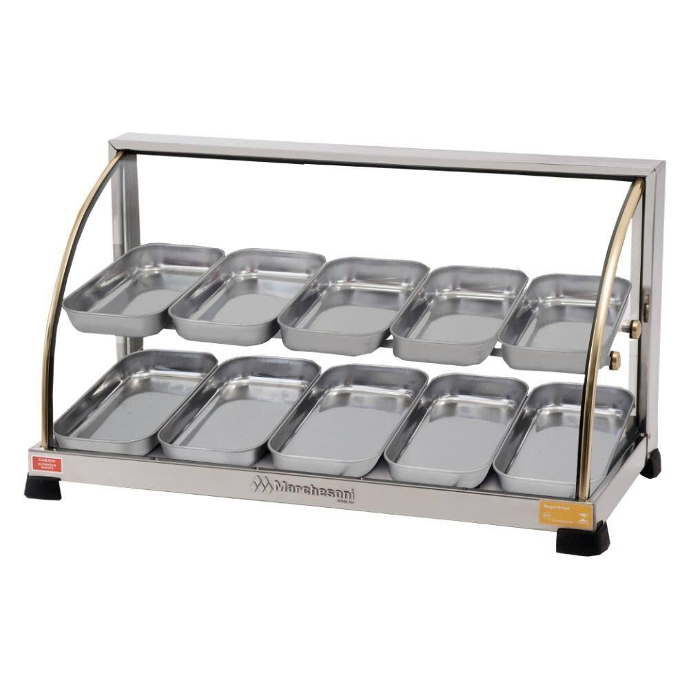 Estufa para Salgados 10 Bandejas Dupla Marchesoni Linha Ouro Inox 220V