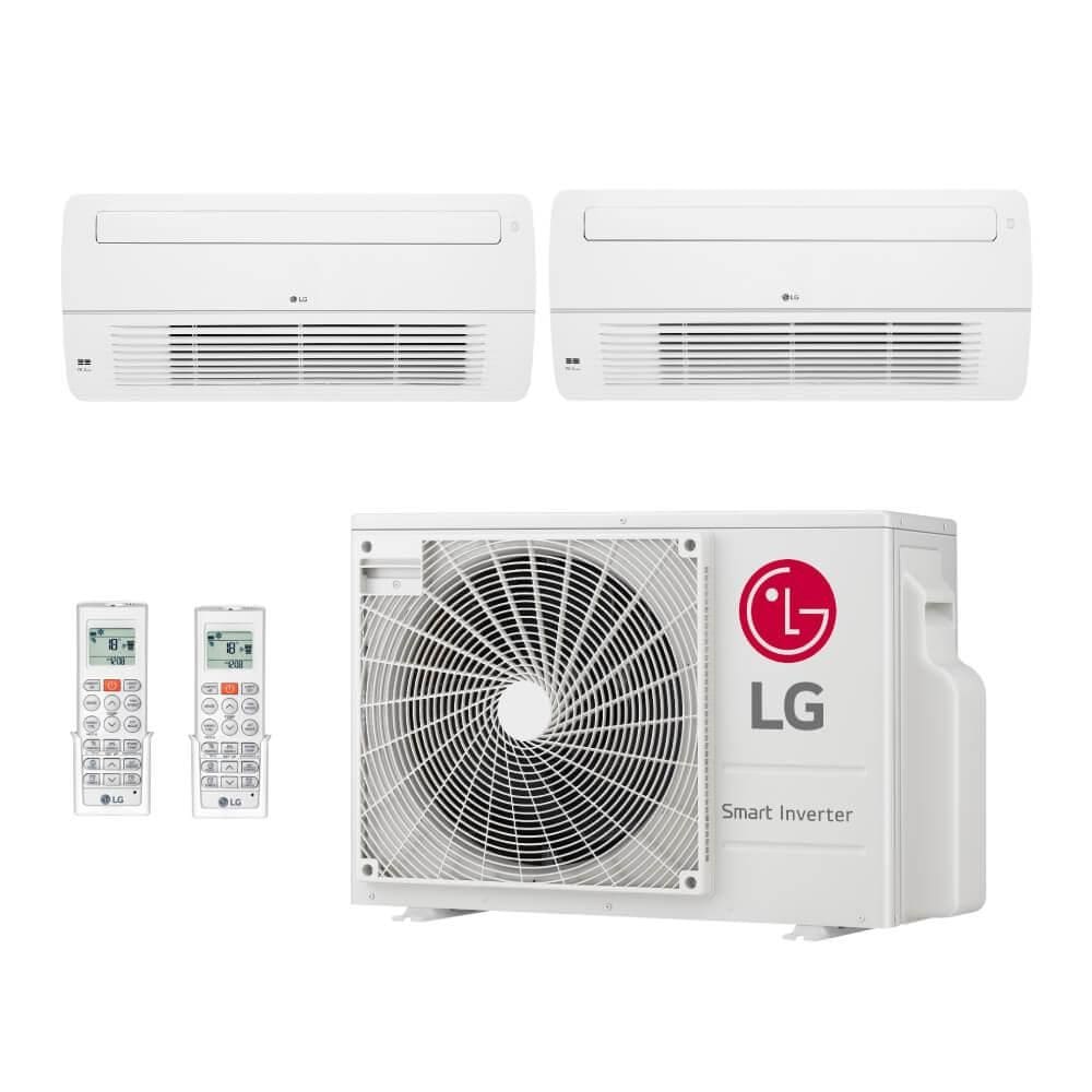 Ar Condicionado Multi Split Inverter LG 21000 BTUs (9000 Cassete 1 Via+18000 Cassete 1 Via) Quente/Frio Z3UW21GFB1.AWGZBR1 - 220V