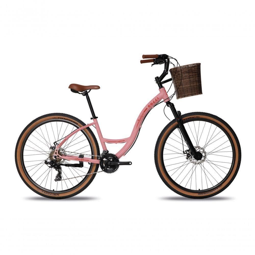 Bicicicleta Colli Munique Aluminio Aro 29 Disco-shimano 21v Tamanho Do Quadro 17 Rosa