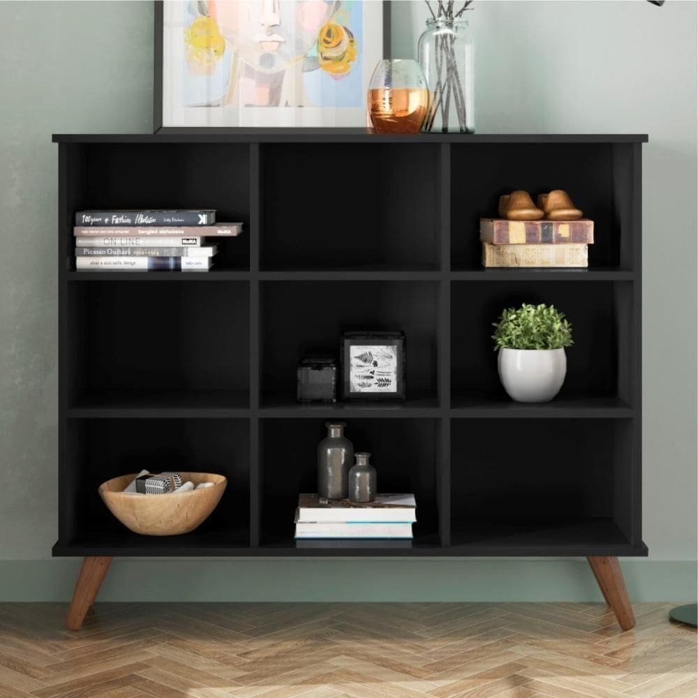 Nicho Organizador Preto Retrô (