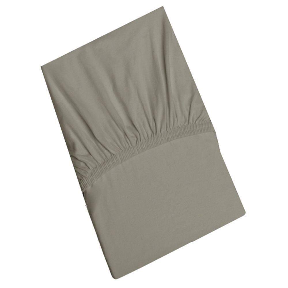 Lençol Tecebem Casal Malha C/ Elástico Liso 138mx188mx30cm Castanho