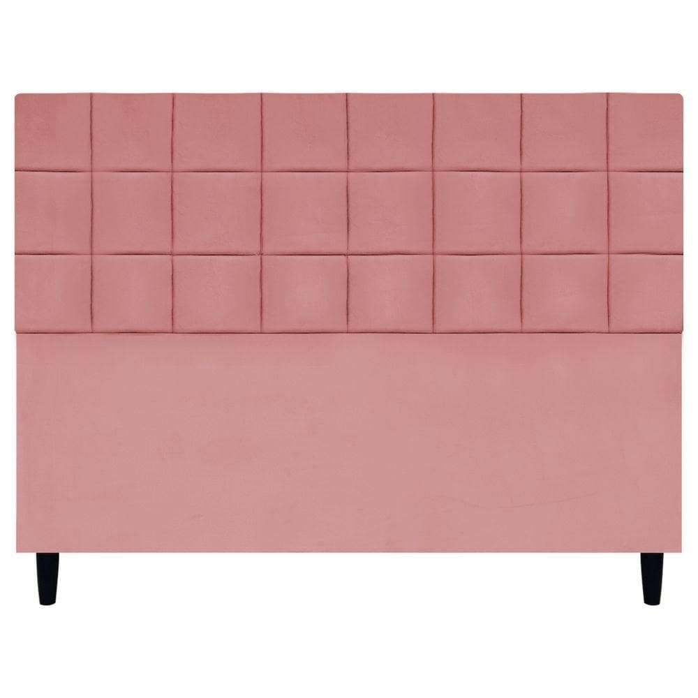Cabeceira Estofada Para Cama Box Queen 160 Cm Florem Suede