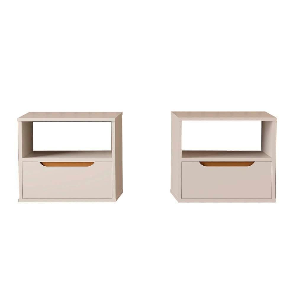 Mini Cômoda 3 Gavetas Luxo Cinza Moveis Quarto Moderno
