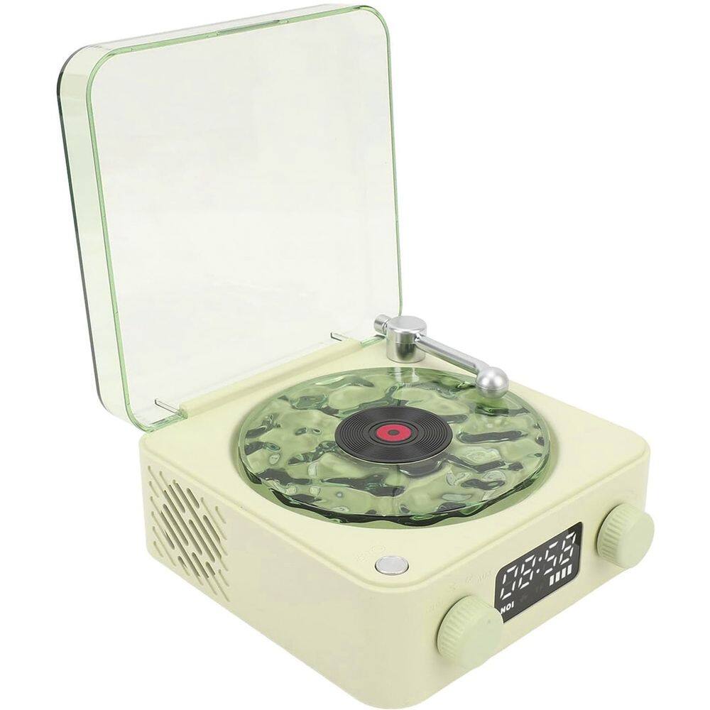 Caixa de Som Vitrola Toca Disco Vinil Usb Recarregavel Bluetooth Cartao Tf Musica