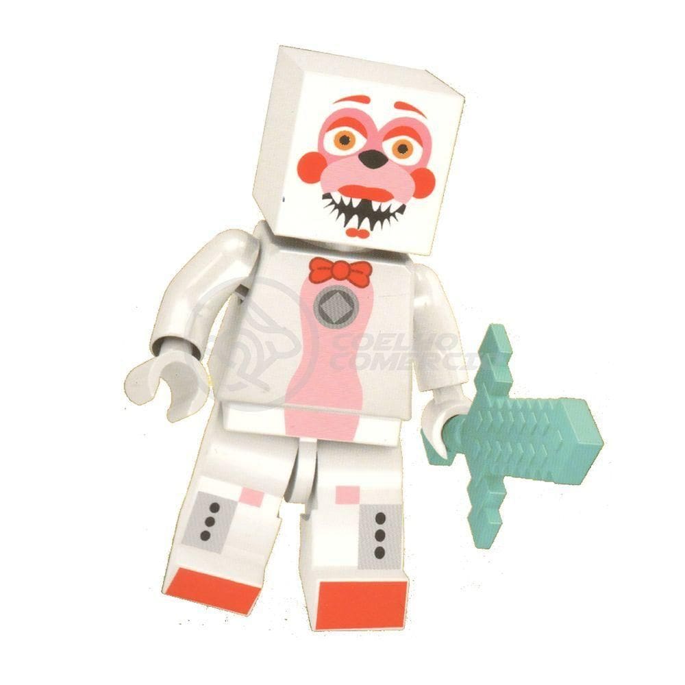 Brinquedo Boneco Bloco De Montar Five Nights At Freddy´s Compatível Com Lego - Adventure Fun Time Foxy