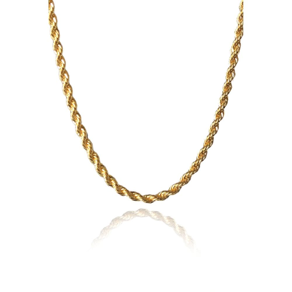 Pulseira Cordão Baiano 3,0 Folheado Em Ouro 18k