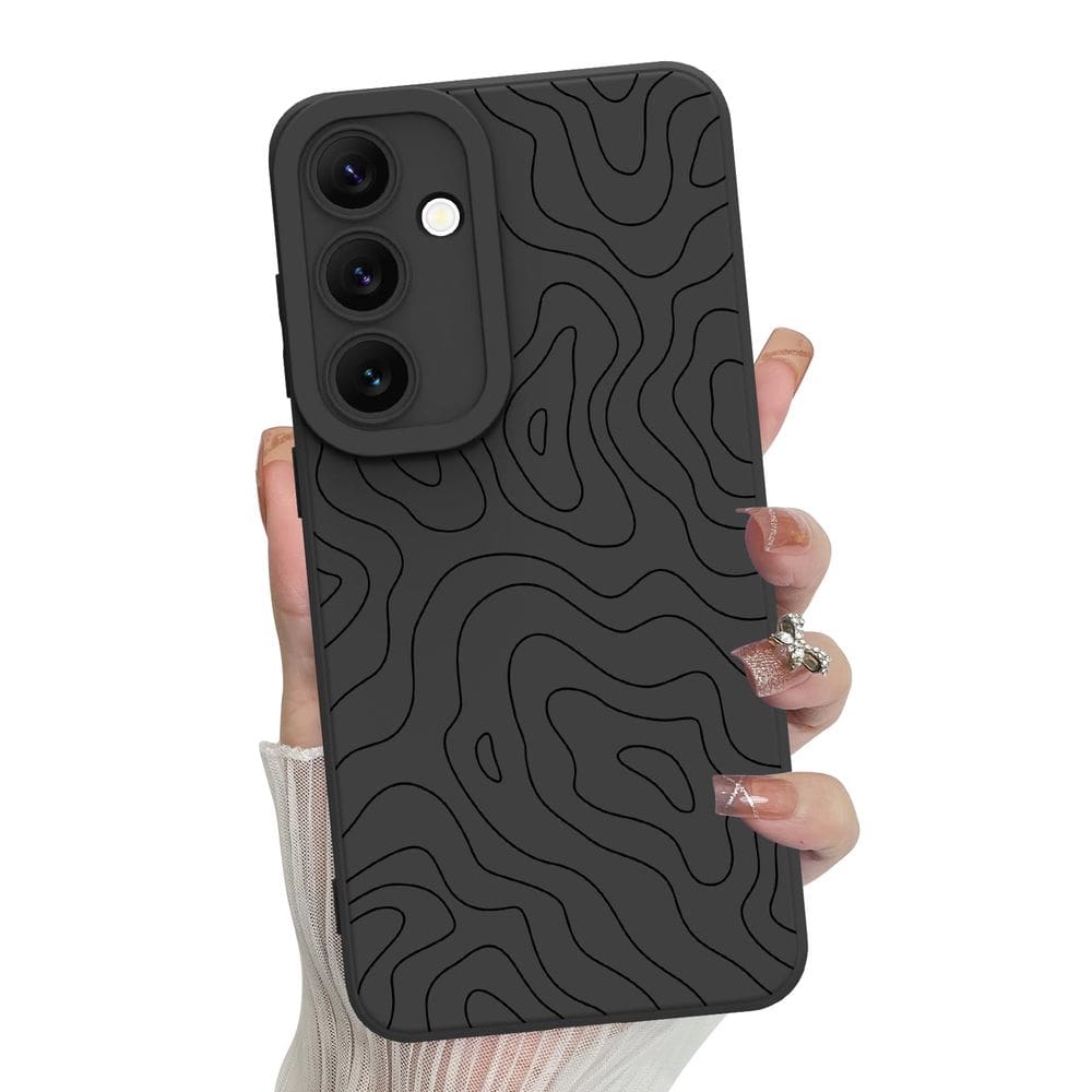 Capa de telefone MZELQ Silicone Wave Ripple para Samsung Galaxy S24 Fe