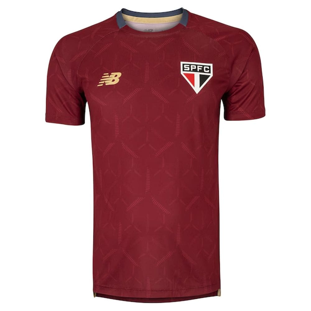 Camisa New Balance Treino SP 2025 Bordo Masculino