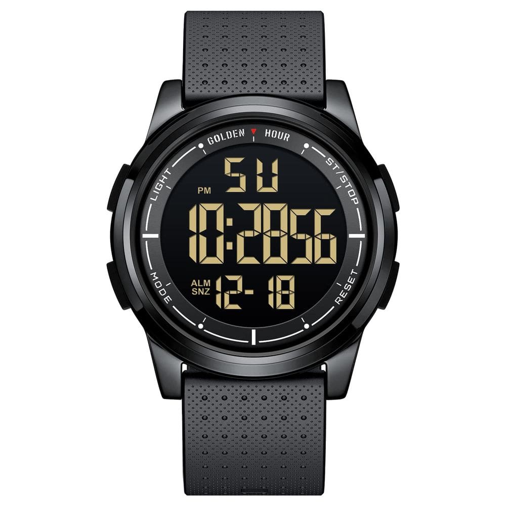 Relógio digital ultrafino à prova d`água GOLDEN HOUR masculino e feminino
