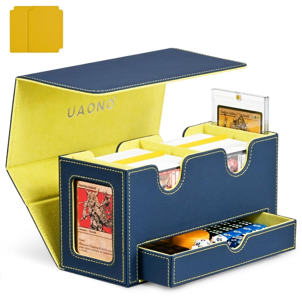 Caixa de baralho de cartas UAONO Double Card Storage MTG 200+ Cards
