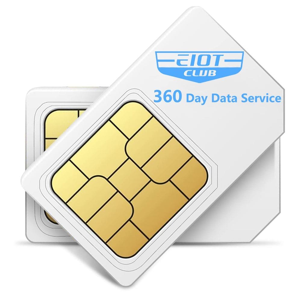 Cartão SIM de dados EIOTCLUB 360 Days 24GB para dispositivos IoT dos EUA