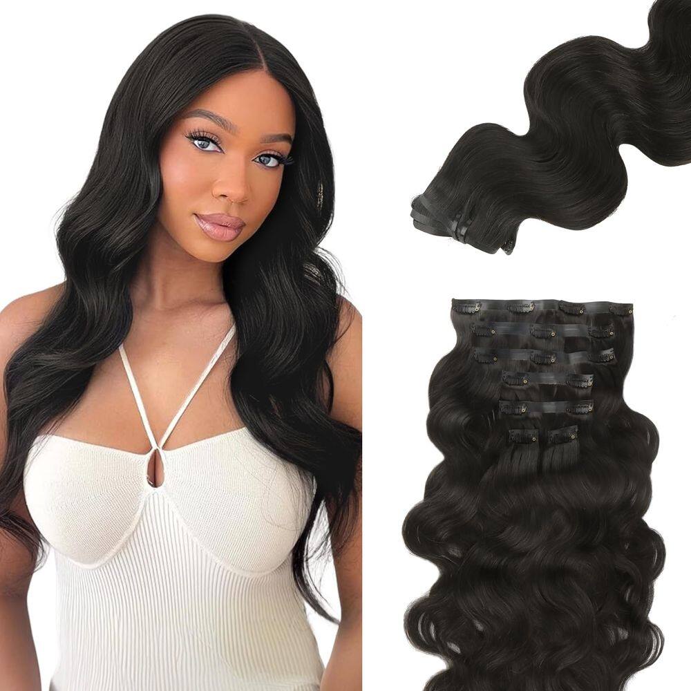Extensões de cabelo Lashey Seamless Clip em cabelo humano 120g