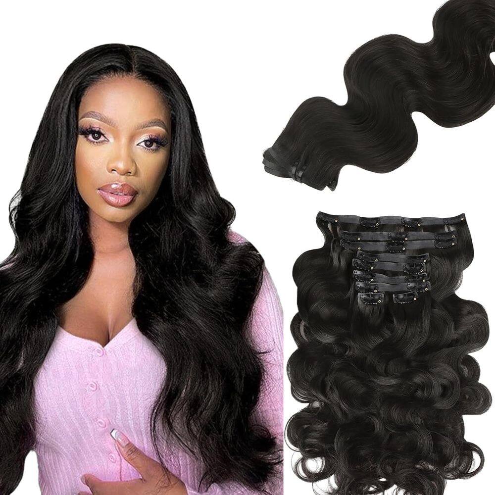 Clip in Hair Extensions Lashey Seamless Human Hair 130g