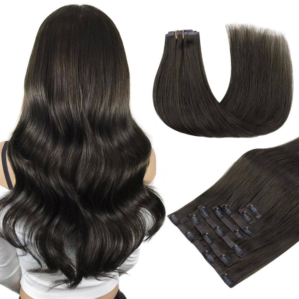 Extensões de cabelo DOORES Mocha Brown Real Human 110g 40cm