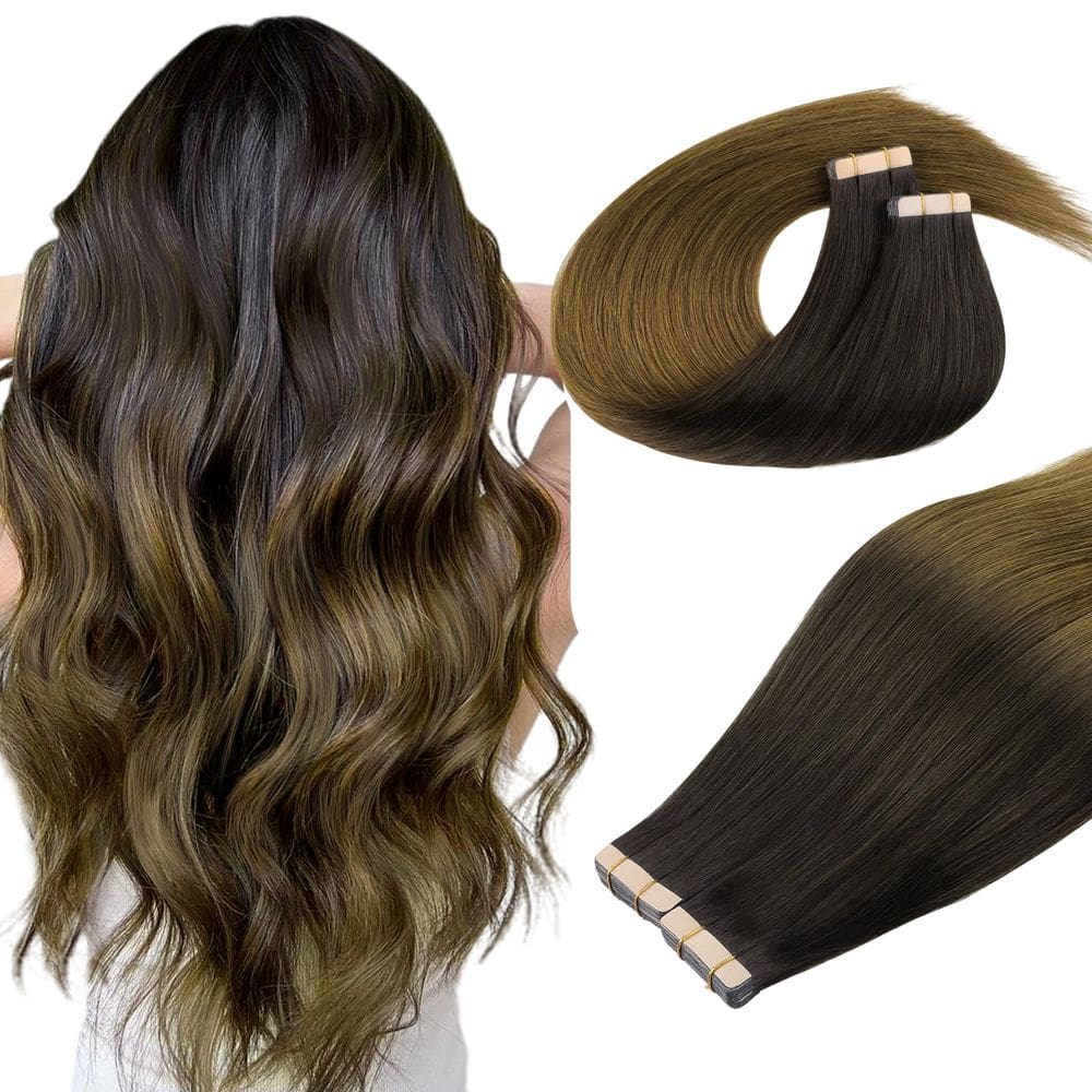 Fita adesiva em extensões de cabelo DOORES Chocolate Dip 40 unidades 100g